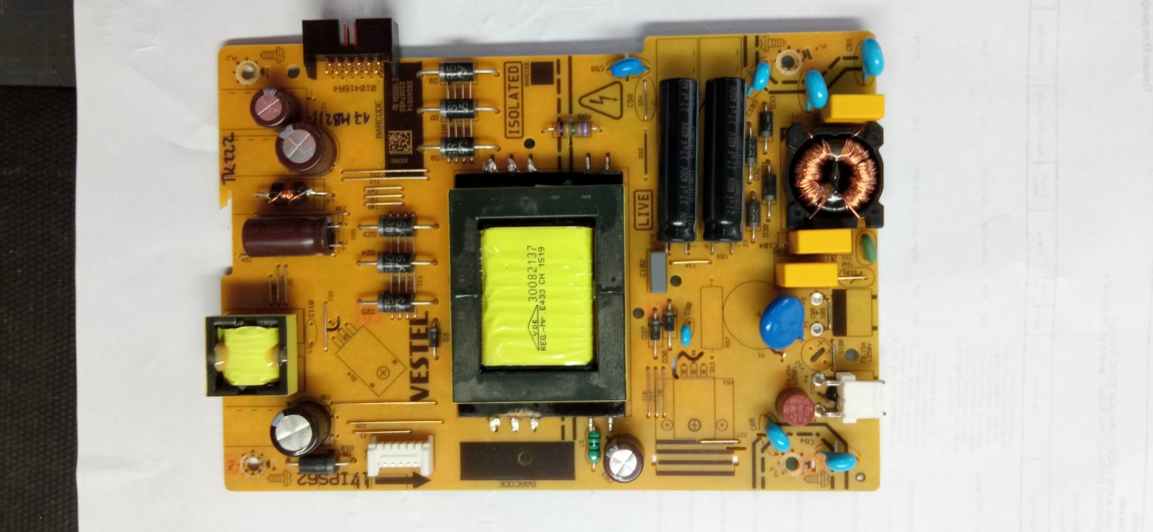 TK222 TOSHIBA 32L3863DG 10120712 POWER 17IPS62